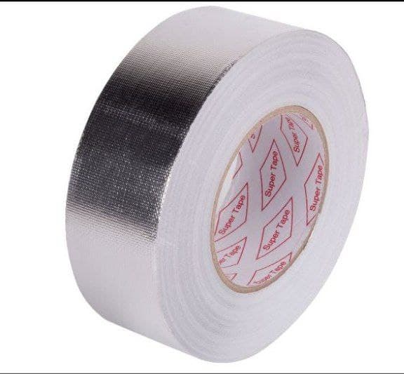 Reinforced 230 micron aluminum sealing tape with fireproof fibers with a width of 5 cm wallusplus