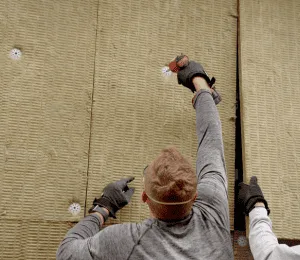 اجرای گلمیخ پشم سنگ